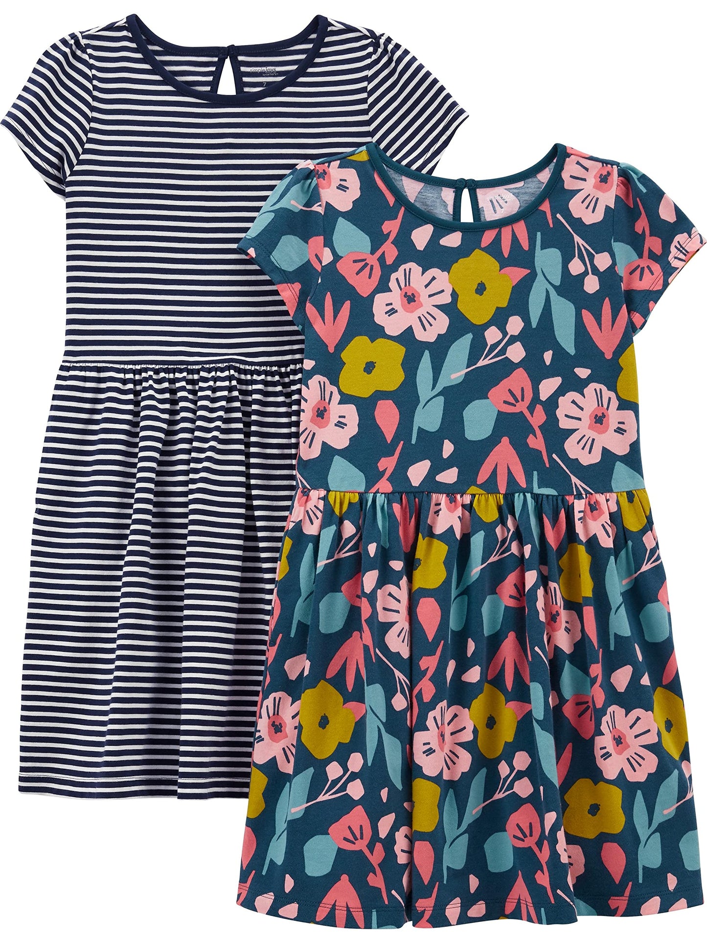 Simple Joys by Carter's baby-girls Short-sleeve and Sleeveless Dress Sets, Pack of 2