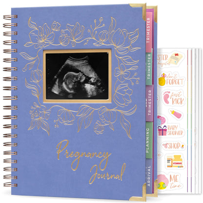 Clever Fox Pregnancy Journal & Memory Book - Pregnancy Planner & Notebook for Expecting Moms – Baby Keepsake, First Time Moms Gift (Lavender, 9" x 10.5")