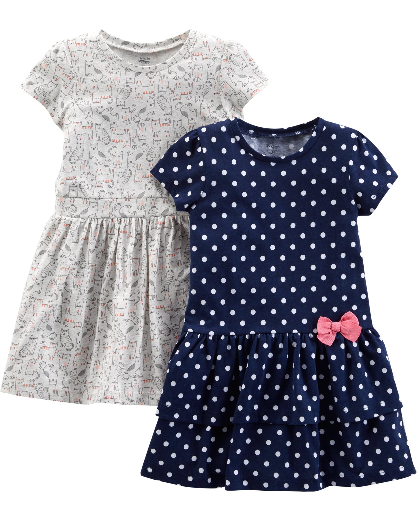 Simple Joys by Carter's baby-girls Short-sleeve and Sleeveless Dress Sets, Pack of 2