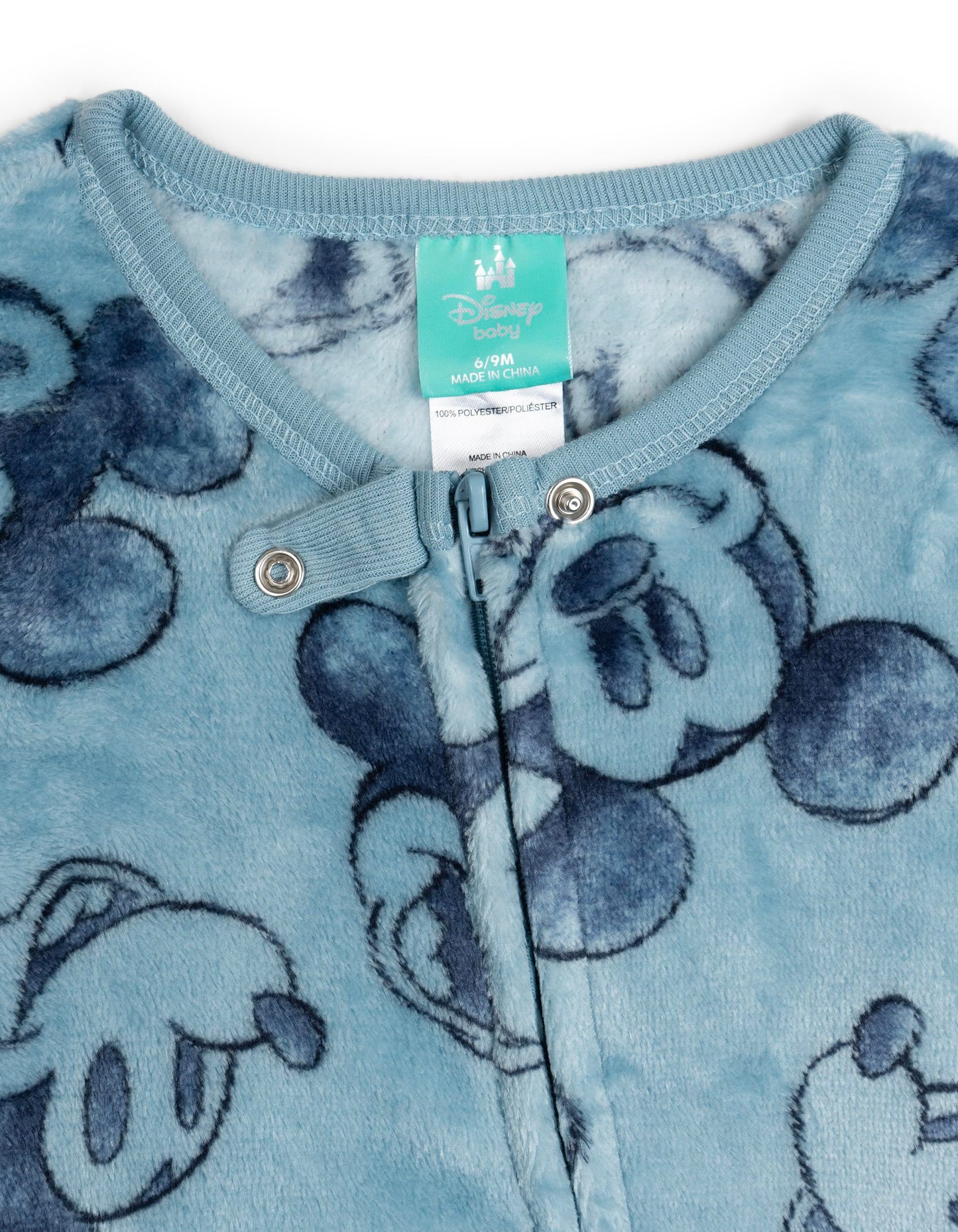 Disney Baby Boys Long Sleeve Footed Sleep and Play Coveralls
