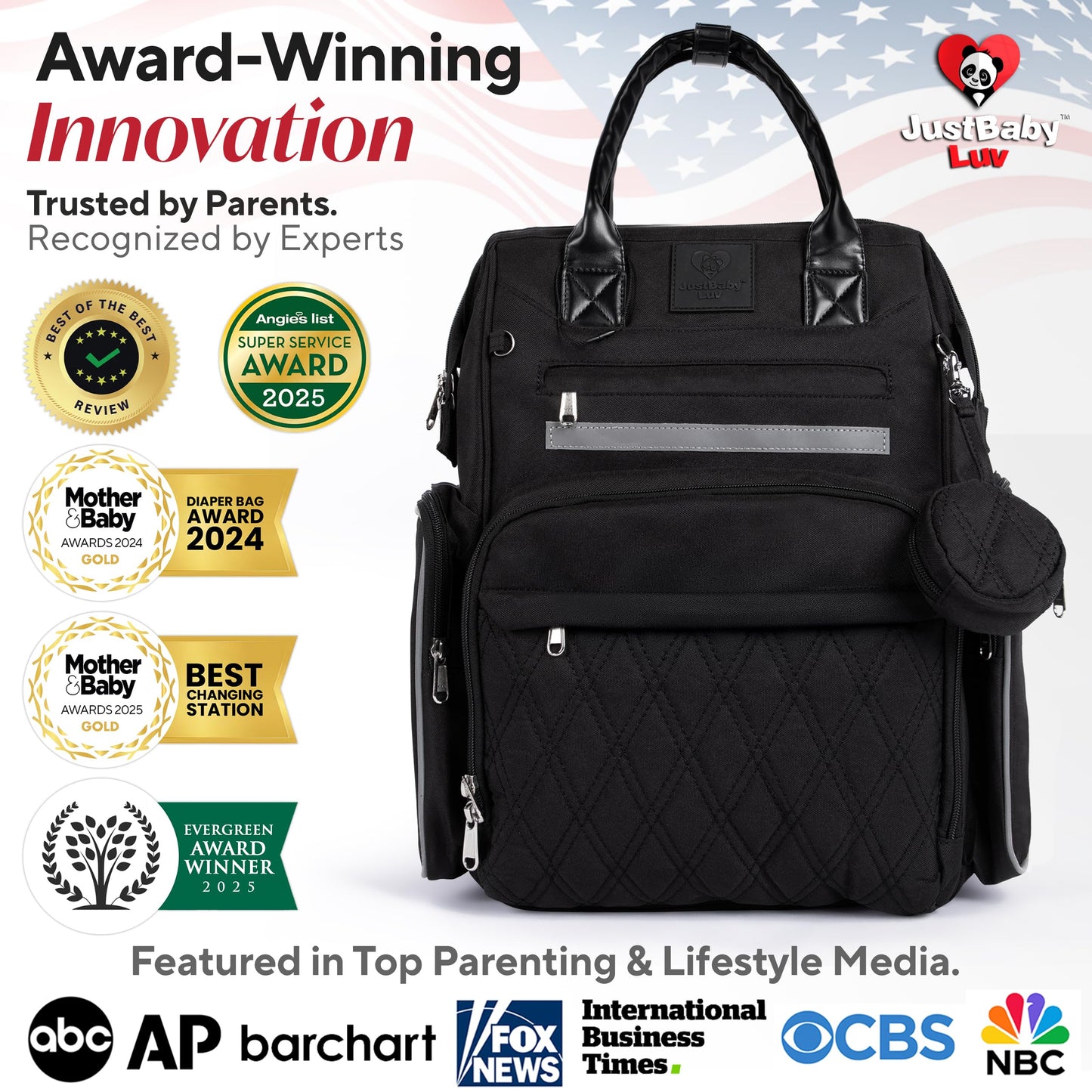 Award-Winning Baby Diaper Bag Backpack with Changing Station –Large Multifunction Waterproof Diaper Bag, Warm Bottle Pockets, Travel Baby Organizer Mom & Dad, Newborn Baby Essentials, Newborn Gift