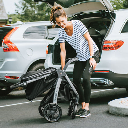 Chicco Bravo® 3-in-1 Trio Travel System, Bravo® Quick-Fold Stroller with KeyFit® 30 Infant Car Seat and Base, Car Seat and Stroller Combo | Parker