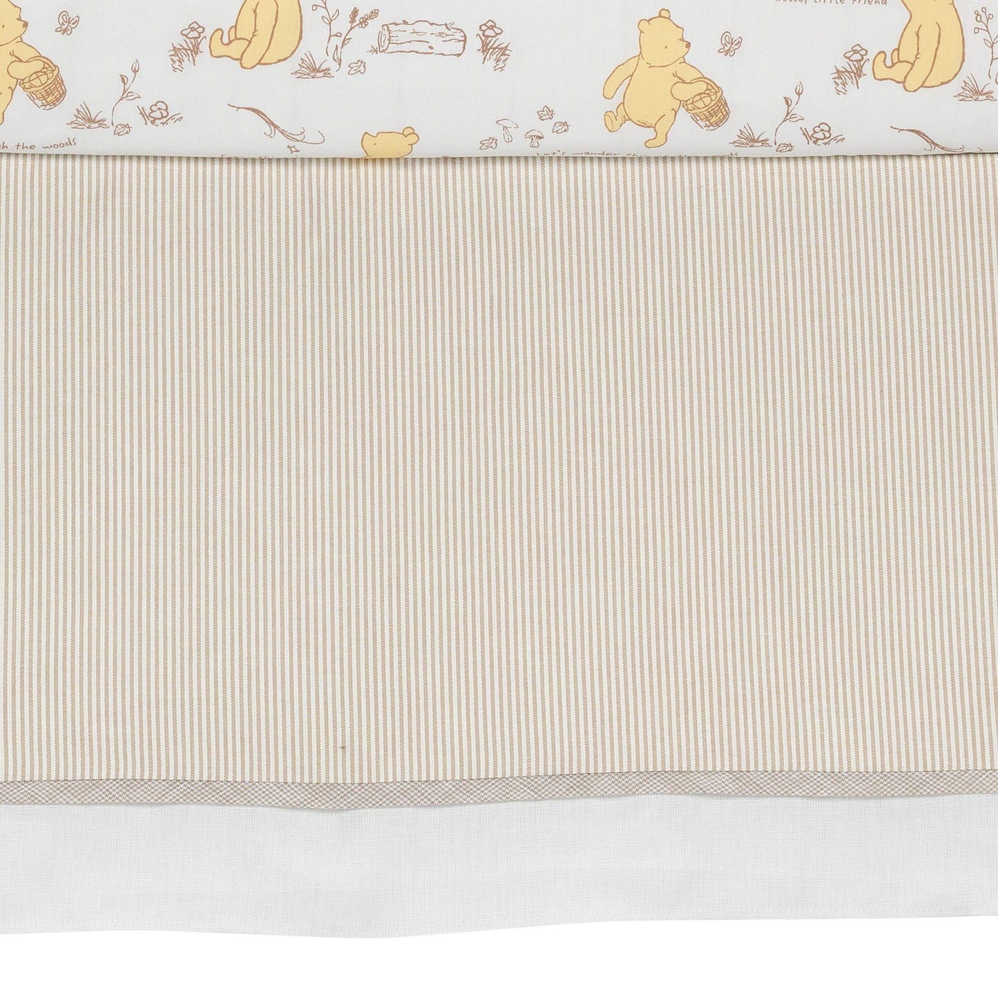 Lambs & Ivy Disney Baby Pooh Bear & Pals Cotton 3Piece Nursery Crib Bedding Set