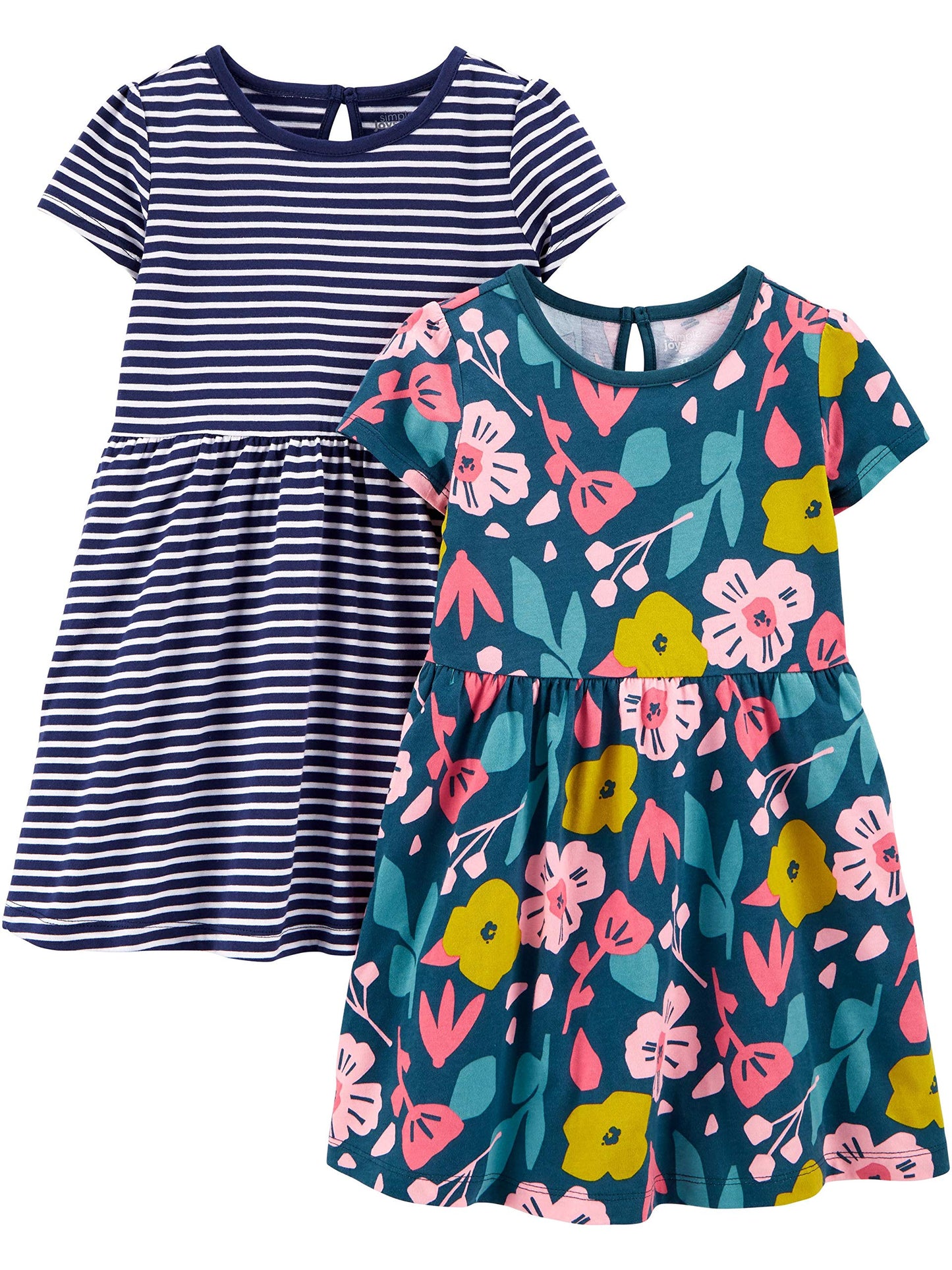 Simple Joys by Carter's baby-girls Short-sleeve and Sleeveless Dress Sets, Pack of 2