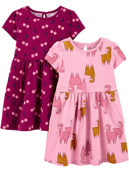 Simple Joys by Carter's baby-girls Short-sleeve and Sleeveless Dress Sets, Pack of 2